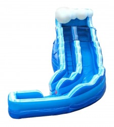 17' Blue Crush Curved Waterslide